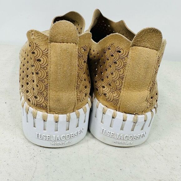 Ilse Jacobsen Tulip 139 Beige Perforated Slip-on Sneaker Women's EU 8.5 - 9 / 39 - Picture 5 of 7